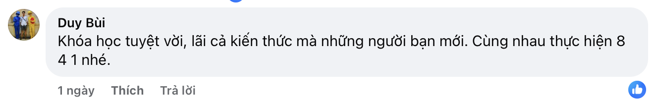 Phản hồi học viên 1